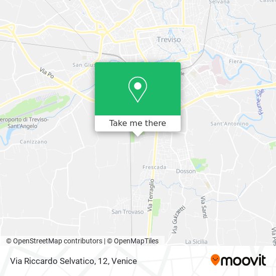 Via Riccardo Selvatico, 12 map