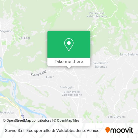 Savno S.r.l. Ecosportello di Valdobbiadene map