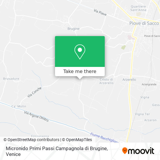 Micronido Primi Passi Campagnola di Brugine map