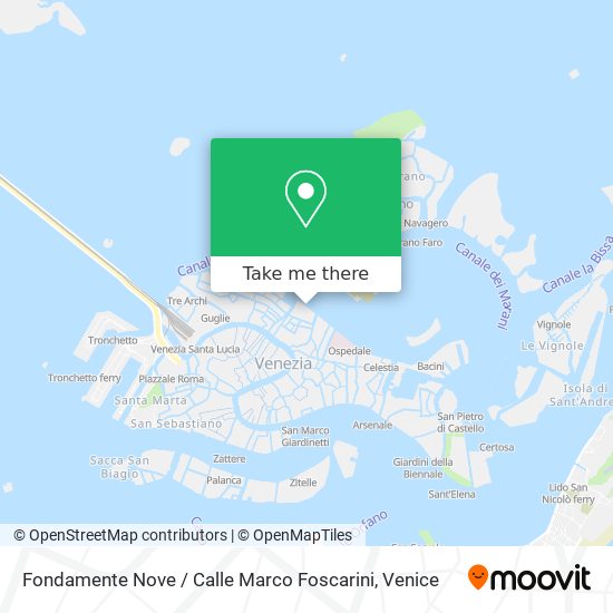 Fondamente Nove / Calle Marco Foscarini map