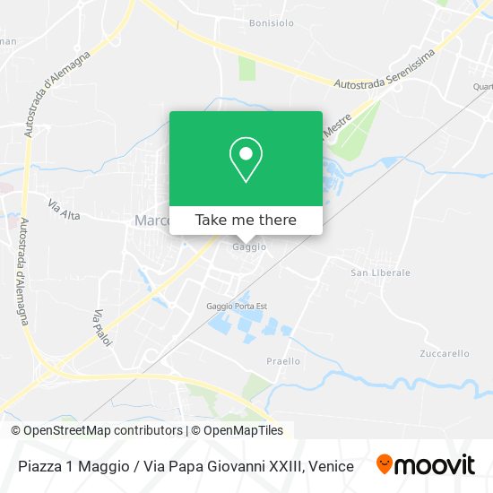 Piazza 1 Maggio / Via Papa Giovanni XXIII map