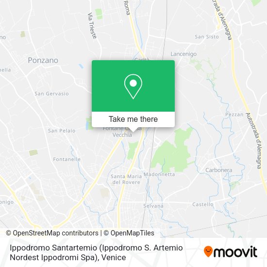 Ippodromo Santartemio (Ippodromo S. Artemio Nordest Ippodromi Spa) map