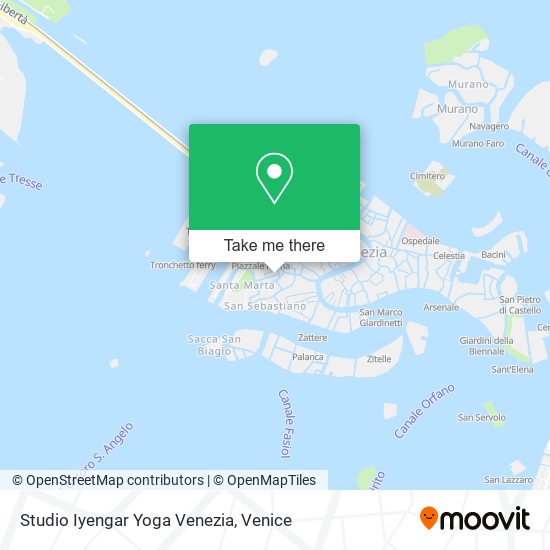 Studio Iyengar Yoga Venezia map