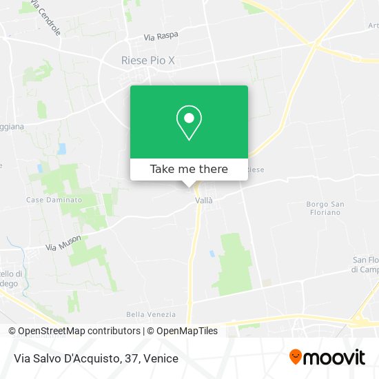 Via Salvo D'Acquisto, 37 map