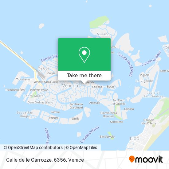 Calle de le Carrozze, 6356 map
