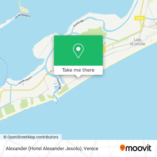 Alexander (Hotel Alexander Jesolo) map