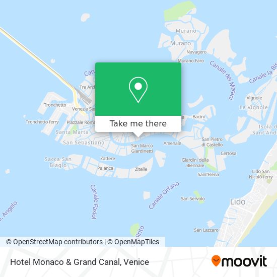 Hotel Monaco & Grand Canal map