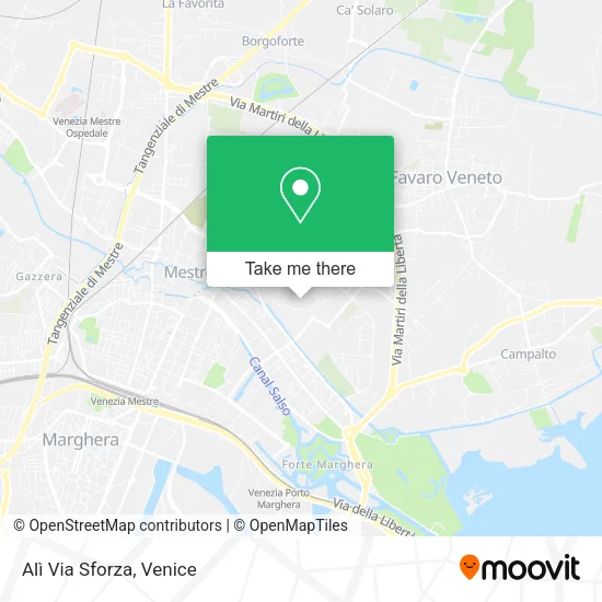 Alì Via Sforza map