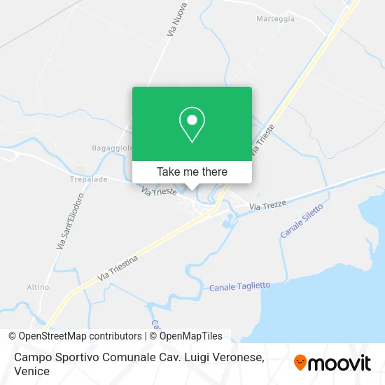 Campo Sportivo Comunale Cav. Luigi Veronese map