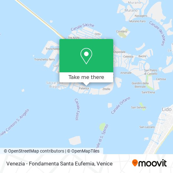 Venezia - Fondamenta Santa Eufemia map