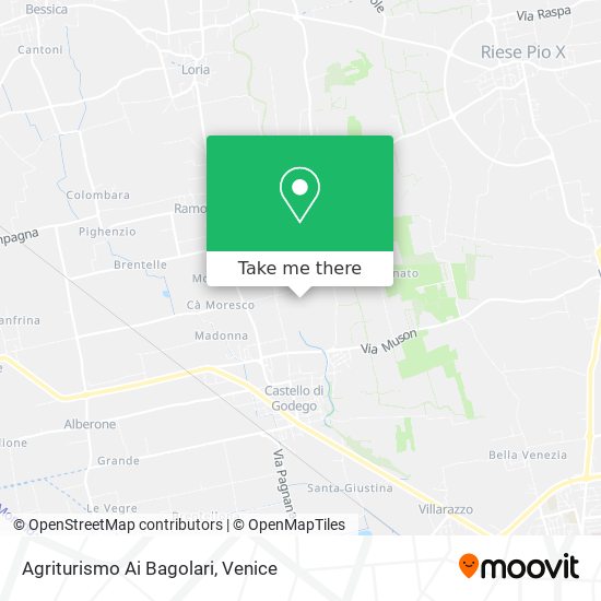 Agriturismo Ai Bagolari map