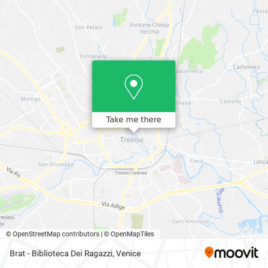 Brat - Biblioteca Dei Ragazzi map