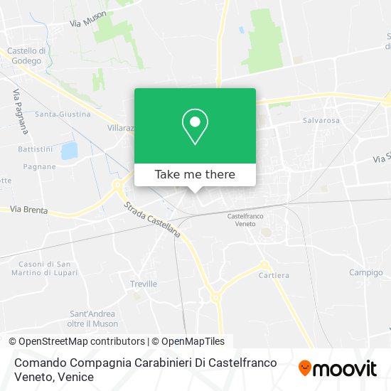 Comando Compagnia Carabinieri Di Castelfranco Veneto map