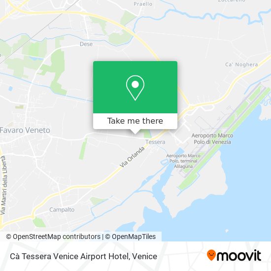 Cà Tessera Venice Airport Hotel map