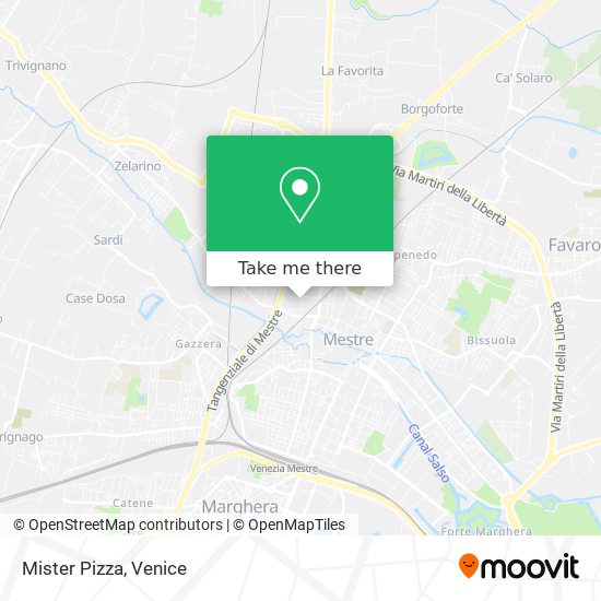 Mister Pizza map