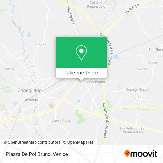 Piazza De Pol Bruno map