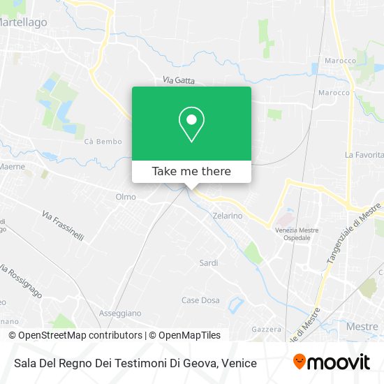 Sala Del Regno Dei Testimoni Di Geova map
