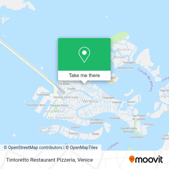 Tintoretto Restaurant Pizzeria map