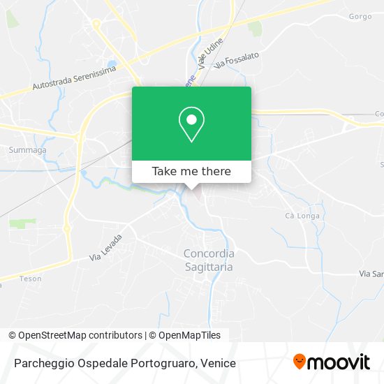 Parcheggio Ospedale Portogruaro map