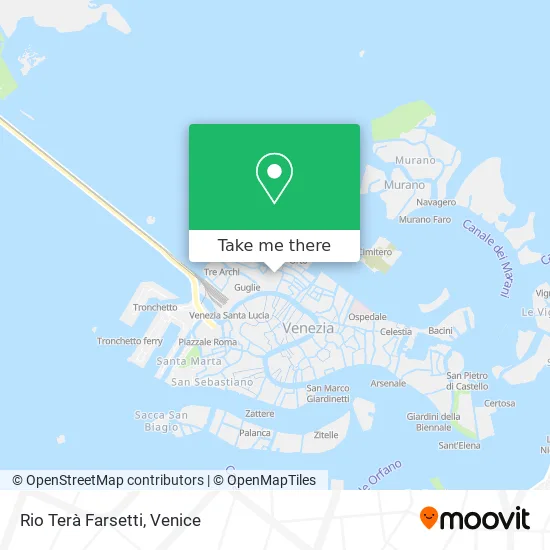 Rio Terà Farsetti map