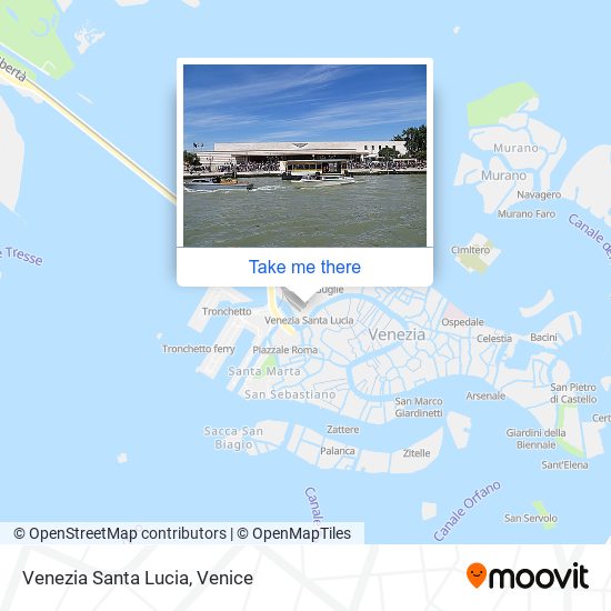 Venezia Santa Lucia map