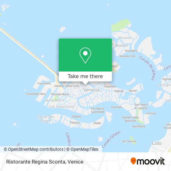 Regina Sconta Restaurant map