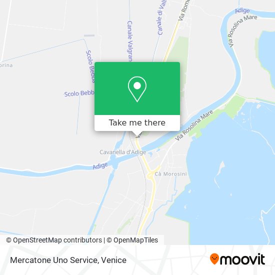 Mercatone Uno Service map