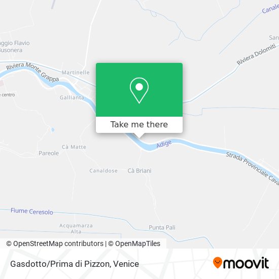 Gasdotto/Prima di Pizzon map