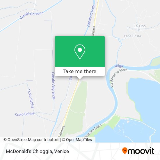 McDonald's Chioggia map