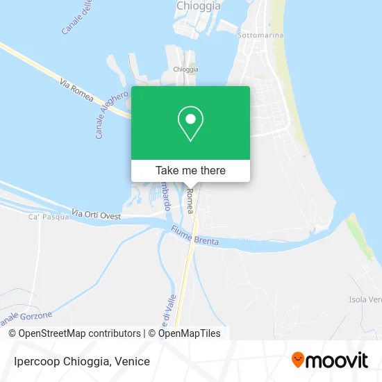 Ipercoop Chioggia map