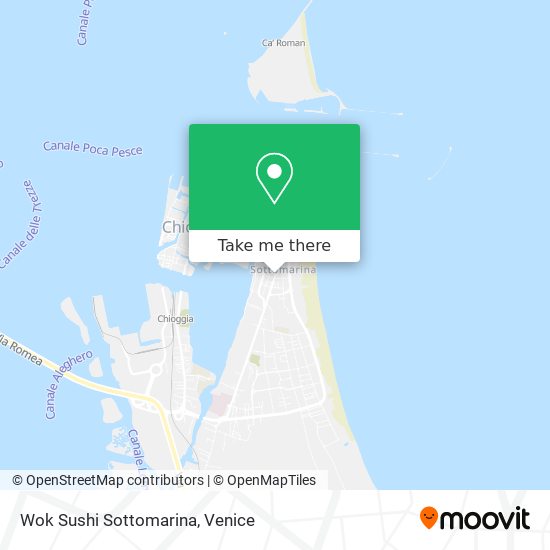 Wok Sushi Sottomarina map