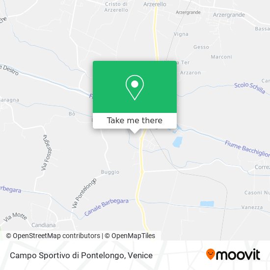Campo Sportivo di Pontelongo map