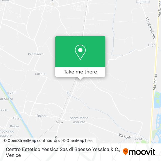 Centro Estetico Yessica Sas di Baesso Yessica & C. map