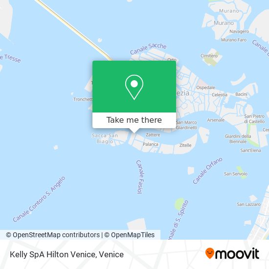 Kelly SpA Hilton Venice map