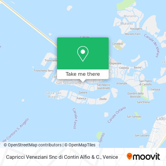 Capricci Veneziani Snc di Contin Alfio & C. map