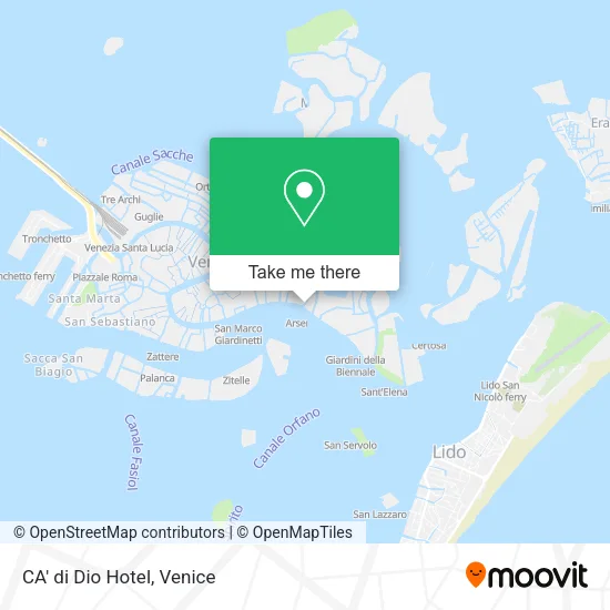 CA' di Dio Hotel map