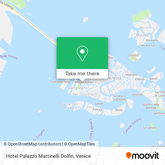 Hotel Palazzo Martinelli Dolfin map