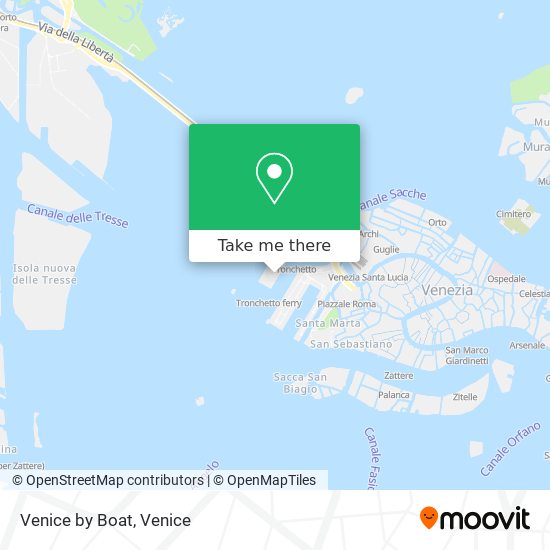 Venice by Boat map