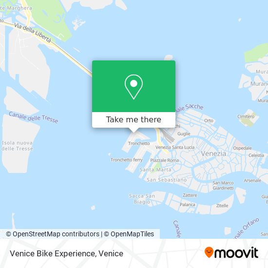 Venice Bike Experience map