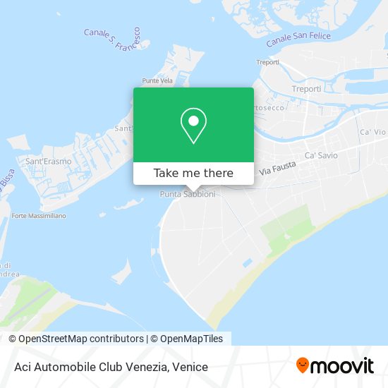 Aci Automobile Club Venezia map