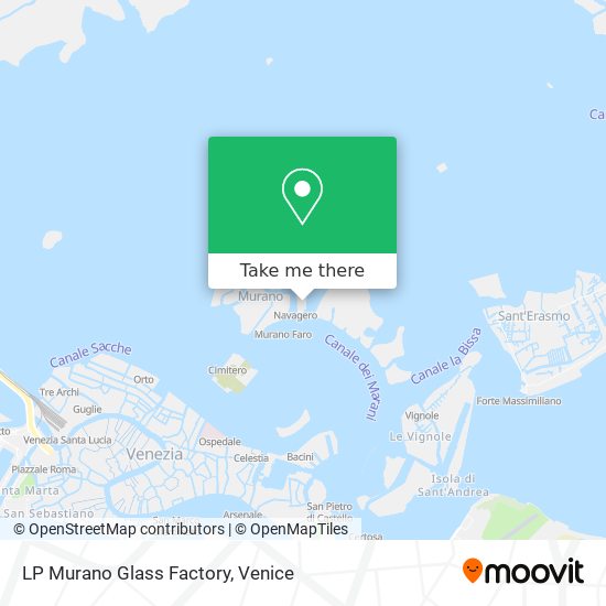 LP Murano Glass Factory map