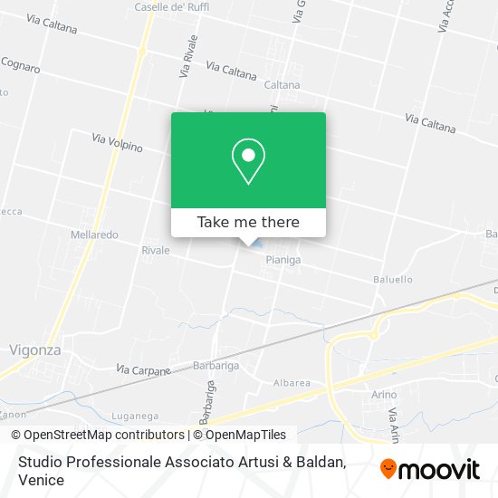 Studio Professionale Associato Artusi & Baldan map