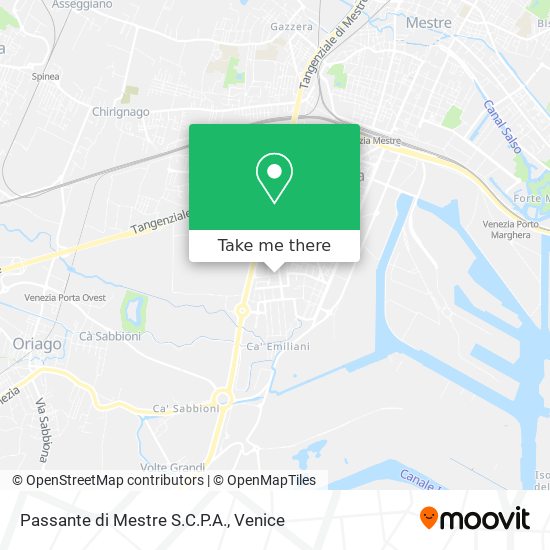 Passante di Mestre S.C.P.A. map
