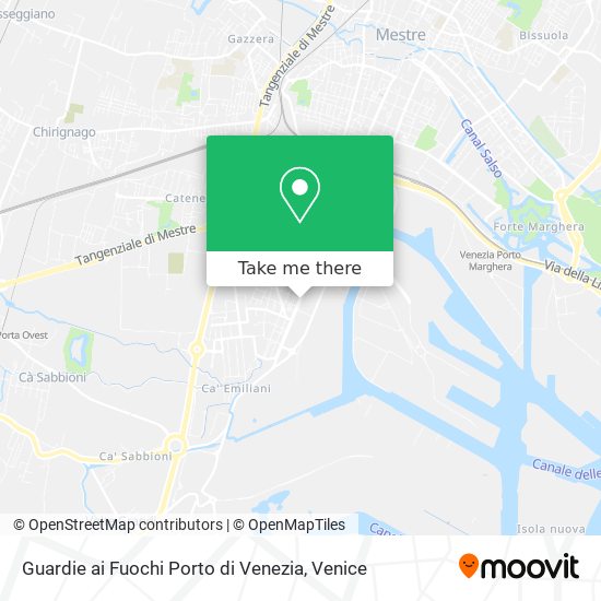 Guardie ai Fuochi Porto di Venezia map