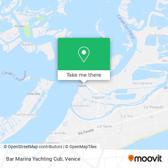 Bar Marina Yachting Cub map