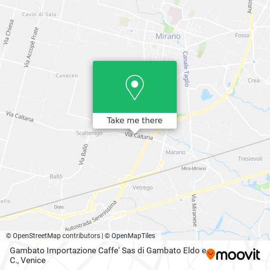 Gambato Importazione Caffe' Sas di Gambato Eldo e C. map