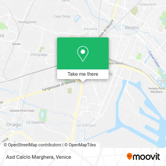 Asd Calcio Marghera map