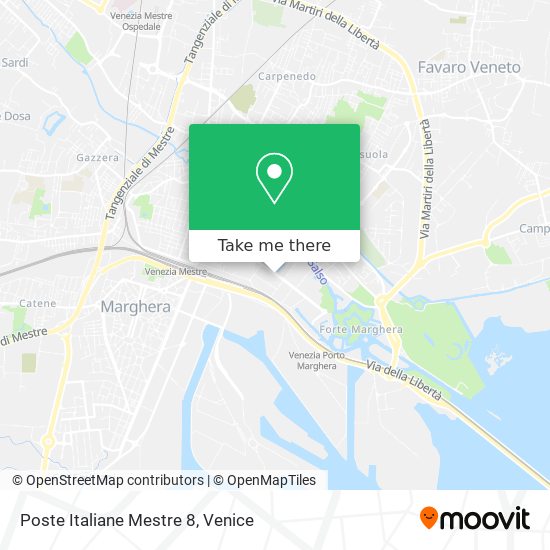 Poste Italiane Mestre 8 map