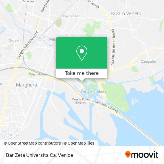Bar Zeta Universita Ca map