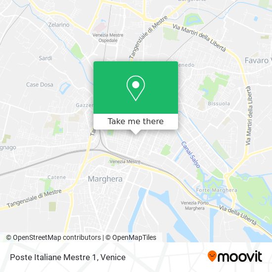 Poste Italiane Mestre 1 map